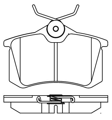 HMOE HD60 brake pad reference drawing from HMOE fitment sheet