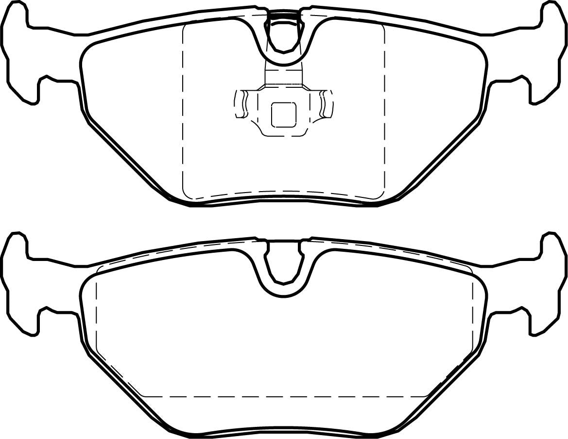 HMOE HD610 brake pad reference drawing from HMOE fitment sheet