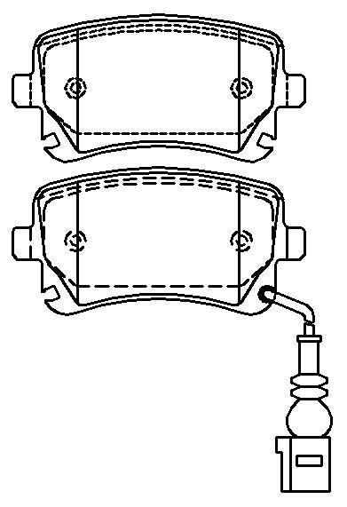 HMOE HD720 brake pad reference drawing from HMOE fitment sheet