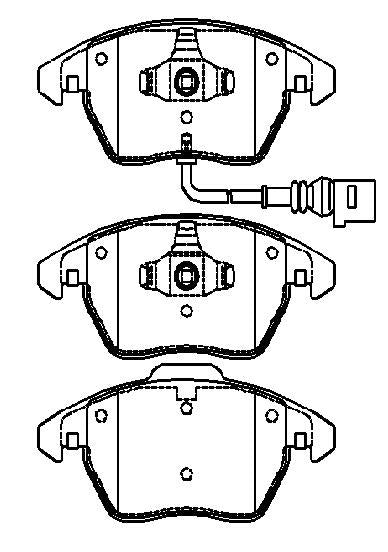 HMOE HD731 brake pad reference drawing from HMOE fitment sheet