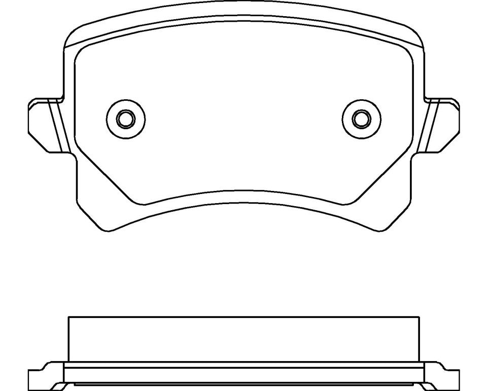 HMOE HD854 brake pad reference drawing from HMOE fitment sheet
