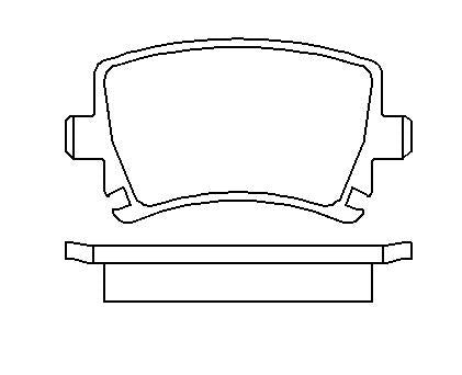 HMOE HD856 brake pad reference drawing from HMOE fitment sheet