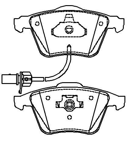 HMOE HD879 brake pad reference drawing from HMOE fitment sheet