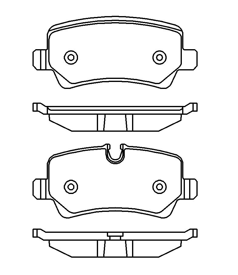 HMOE HD896 brake pad reference drawing from HMOE fitment sheet