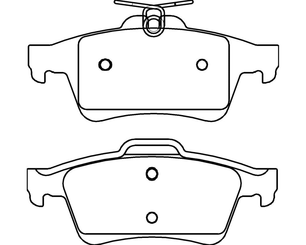 HMOE HD957 brake pad reference drawing from HMOE fitment sheet