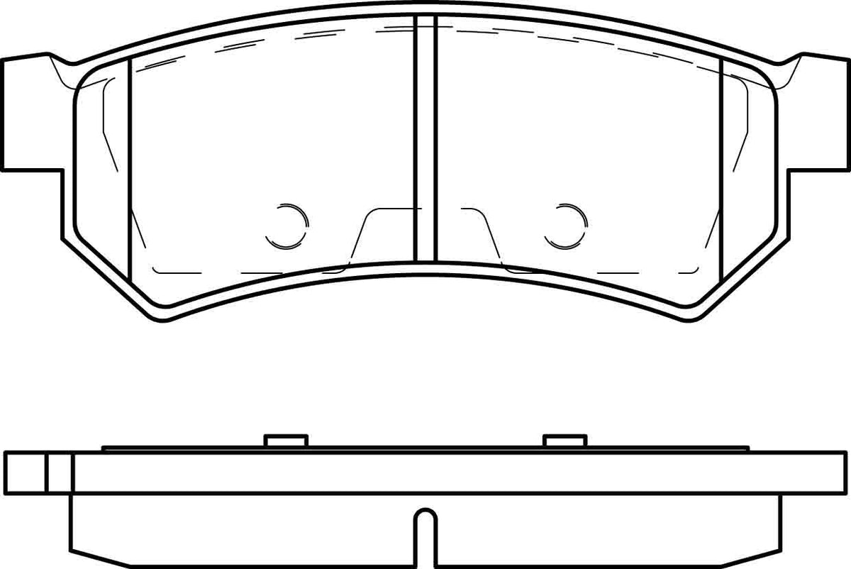HMOE HD962 brake pad reference drawing from HMOE fitment sheet