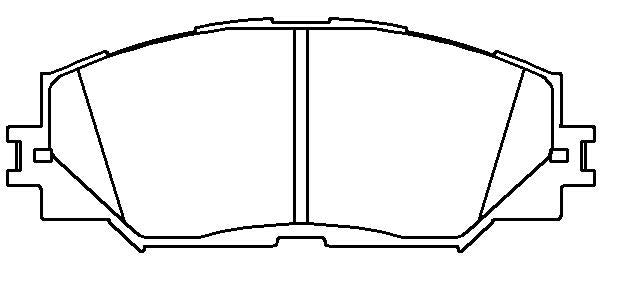 HMOE HD967 brake pad reference drawing from HMOE fitment sheet